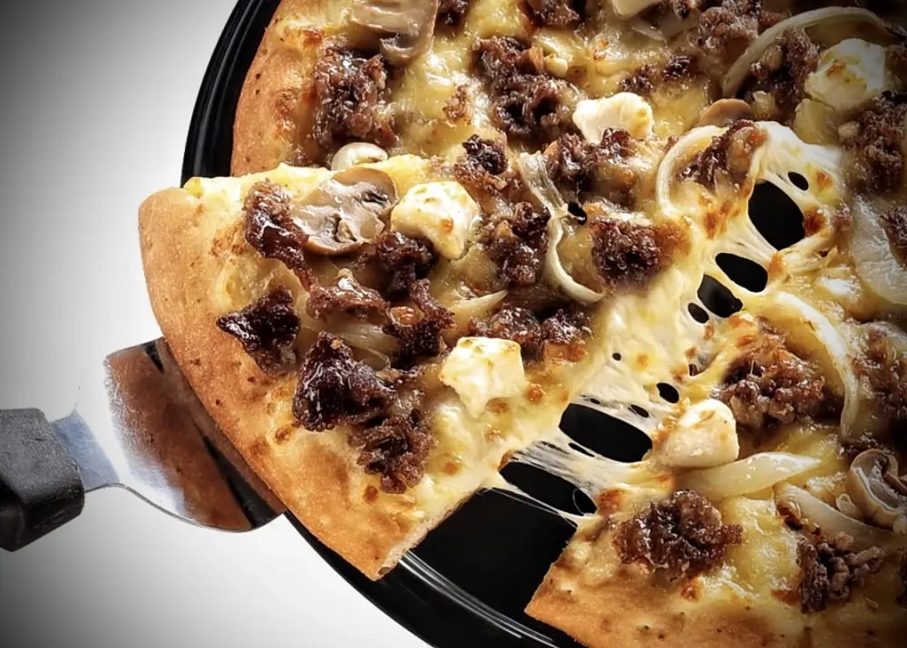 Roast Beef & Cream Cheese Overload Pizza