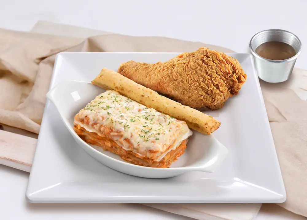 Tuna Lasagna Chicken Combo