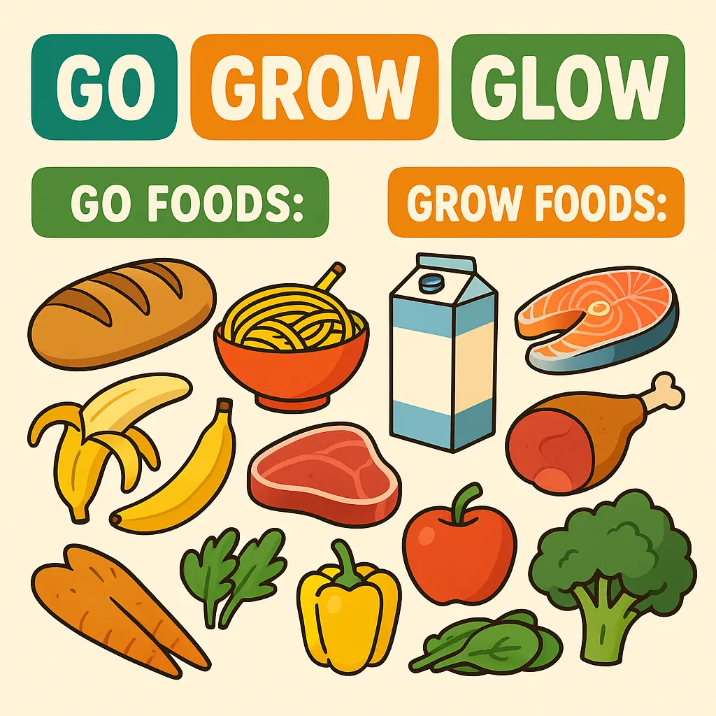 Go Grow Glow Foods items