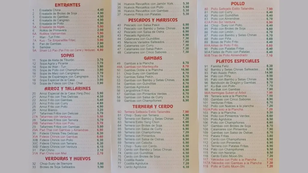 Enchiladas and Burritos Don Benitos Menu