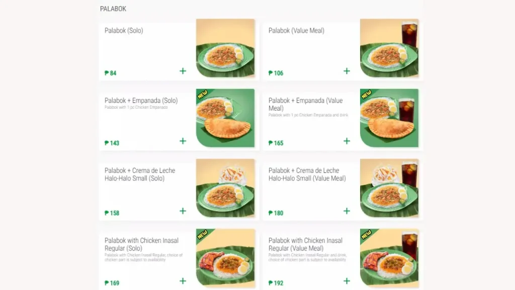 Palabok & Side Dishes Mang Inasal Menu 2024