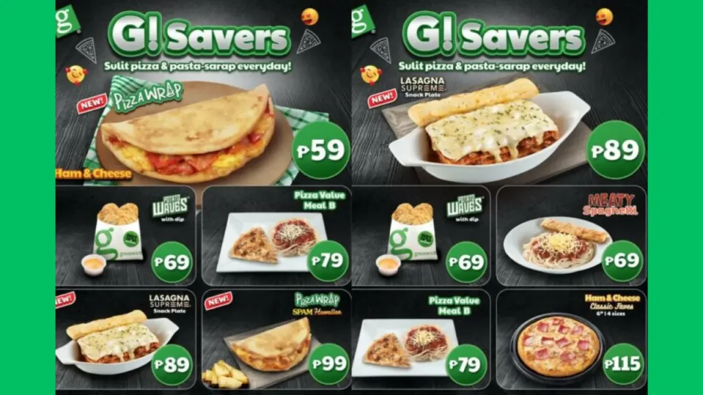 Pasta and Lasagna Choices Greenwich Menu 2024