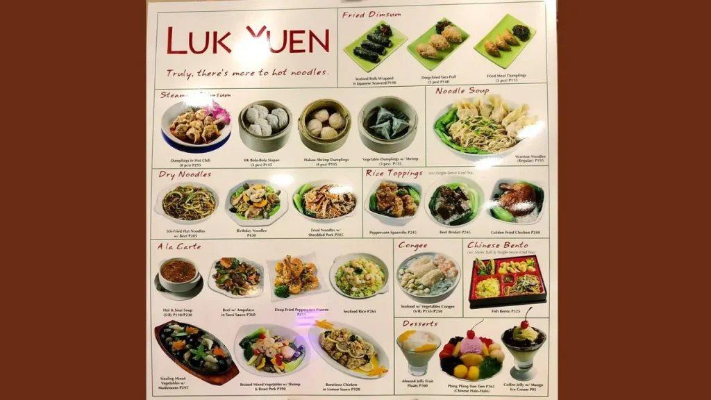 Popular Categories Luk Yuen Menu