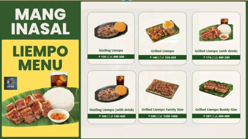 Rice and Unlimited Rice Feature Mang Inasal Menu Price