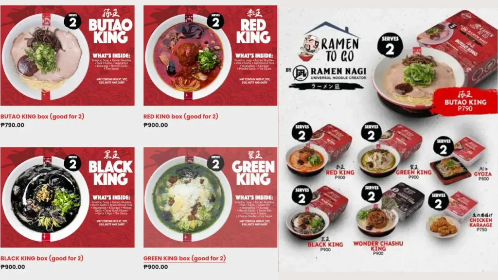 Side Dishes and Add-Ons Ramen Nagi Menu Price