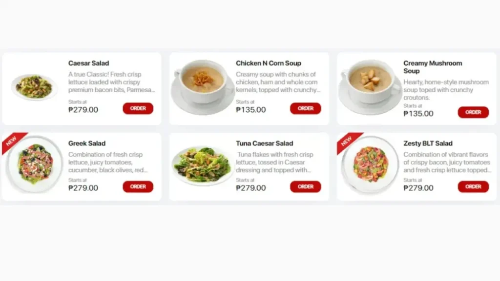Starters and Side Dishes shakeys menu prices